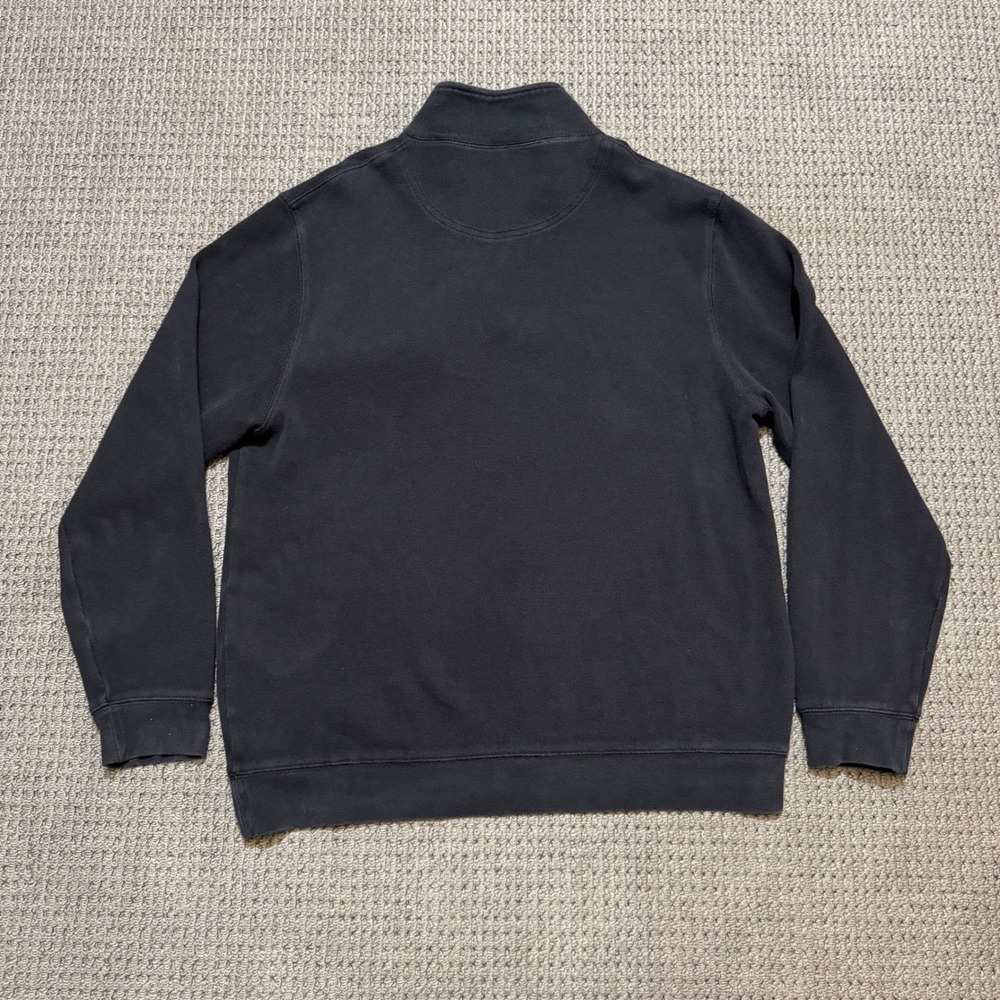 Pendleton Men's Quarter Zip Sweater Pullover Blac… - image 3